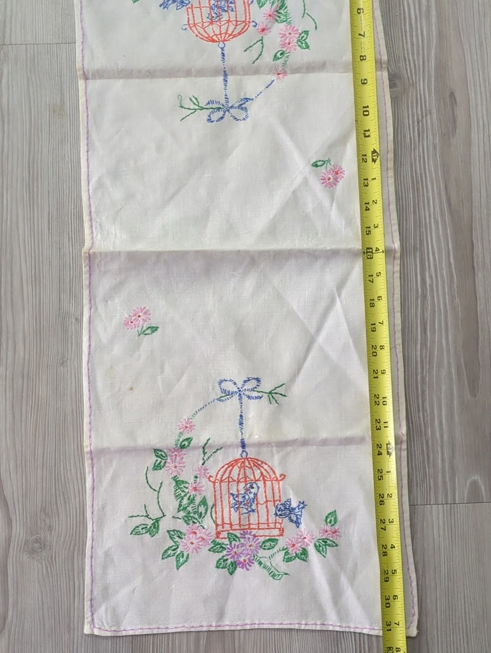 Vintage Embroidered Linens Lot Tablecloth Doilies Napkins Floral 10+ Pieces